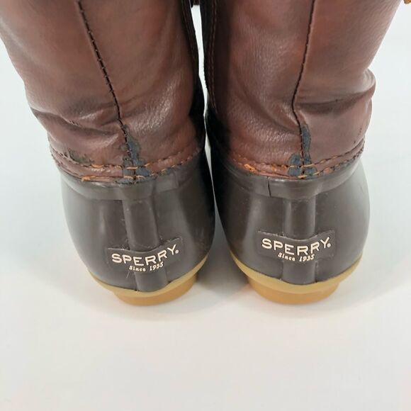 SPERRY Saltwater Duck Boots Dark Brown - Picture 3 of 10